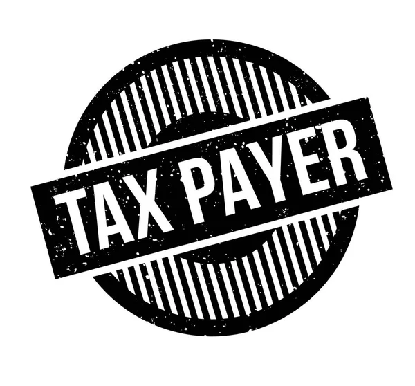 Timbre caoutchouc payeur d'impôt — Image vectorielle