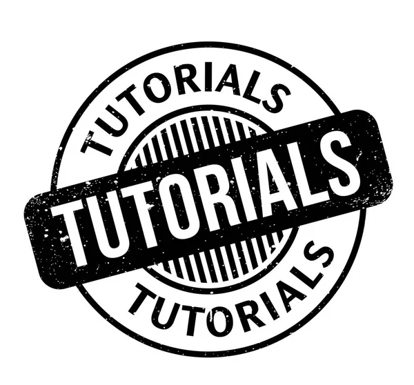 Tutorials gummistämpel — Stock vektor