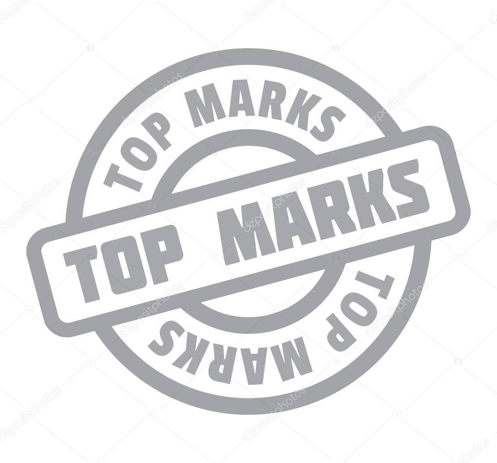 Top Marks rubber stamp