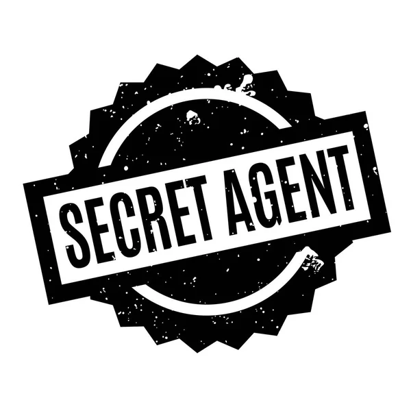Agente secreto sello de goma — Vector de stock