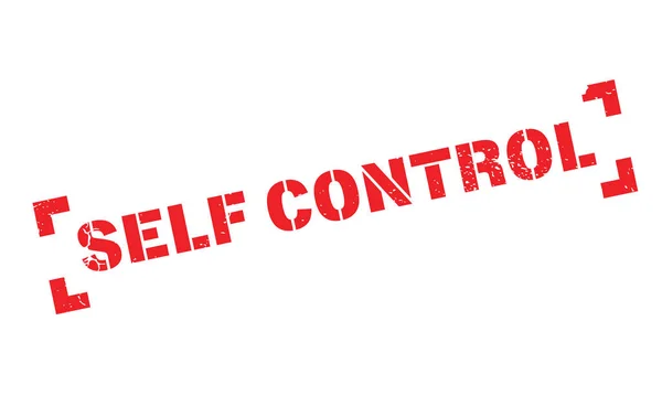 Self Control Rubberstempel — Stockvector