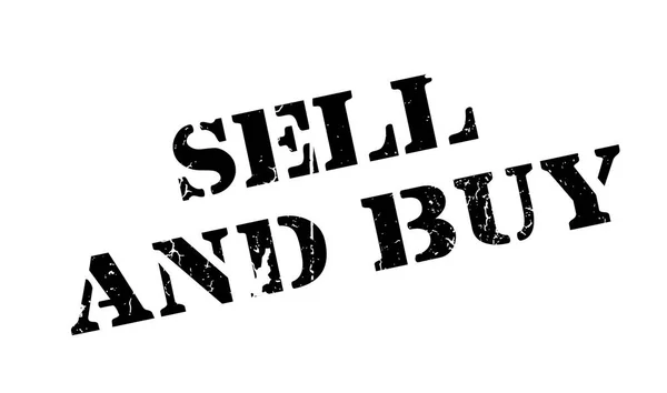 Vender y comprar sello de goma — Archivo Imágenes Vectoriales