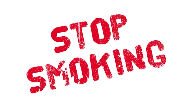 停止吸烟橡皮戳 — 图库矢量图片