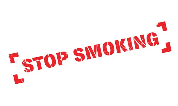 停止吸烟橡皮戳 — 图库矢量图片