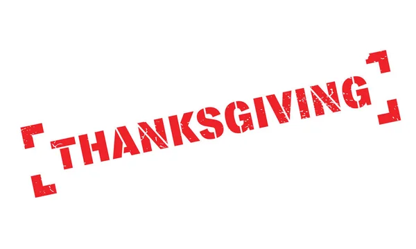 Резиновая марка Дня благодарения — стоковый вектор
