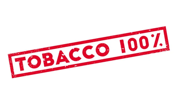 Tabac 100 pour cent Timbre en caoutchouc — Image vectorielle