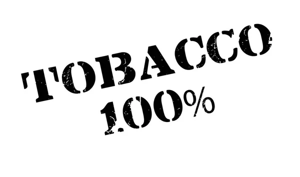 Tobak 100 procent gummistämpel — Stock vektor
