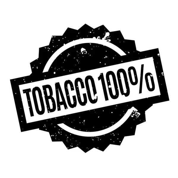 烟草 100%橡皮戳 — 图库矢量图片