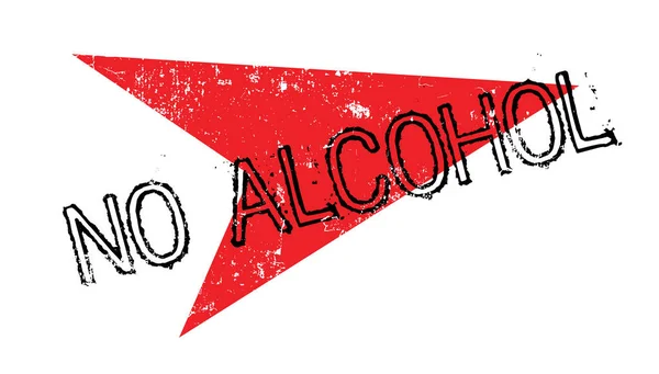 Aucun tampon en caoutchouc d'alcool — Image vectorielle