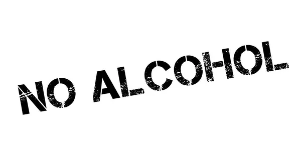 Ingen alkohol gummistämpel — Stock vektor