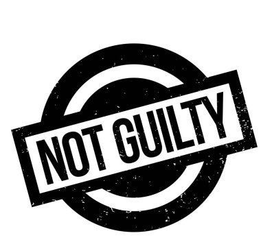 Suçlu değil lastik damgası