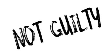 Suçlu değil lastik damgası