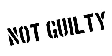 Suçlu değil lastik damgası