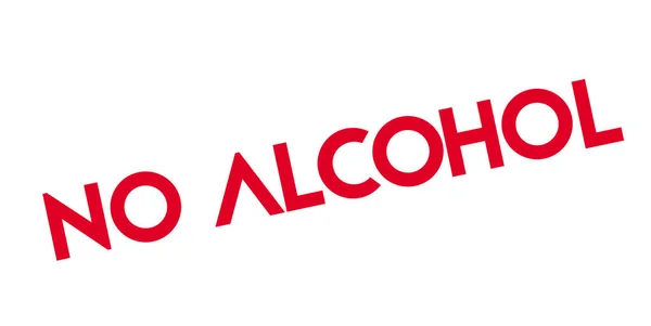 Nenhum selo de borracha de álcool —  Vetores de Stock