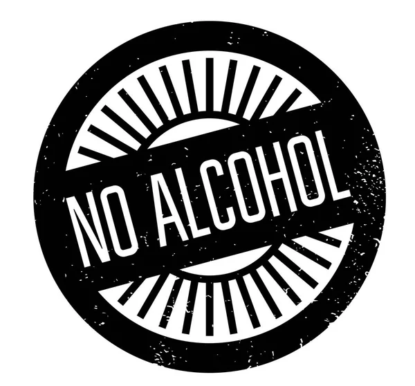 Geen Alcohol Rubberstempel — Stockvector