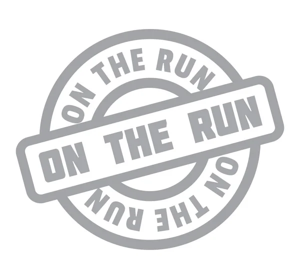 On The Run rubber stamp — Stock Vector