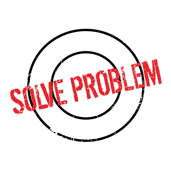 Solucionar problema sello de goma — Vector de stock