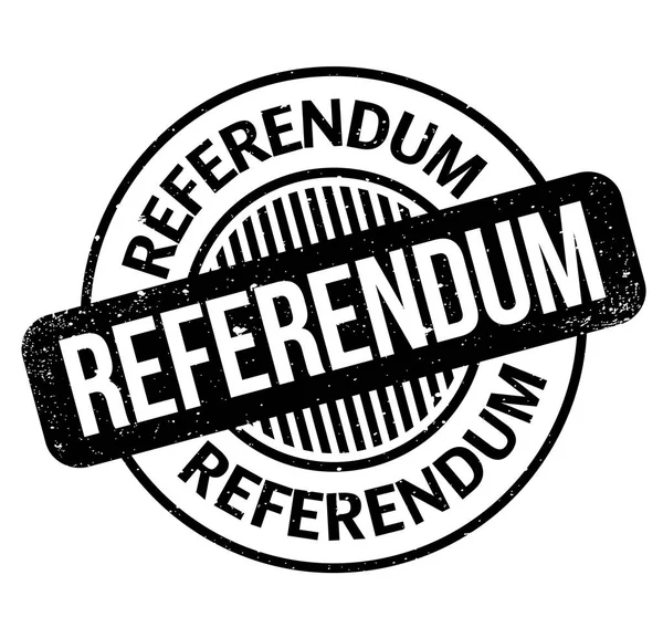 Sello de goma del referéndum — Vector de stock