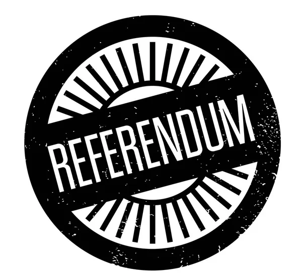 Sello de goma del referéndum — Vector de stock