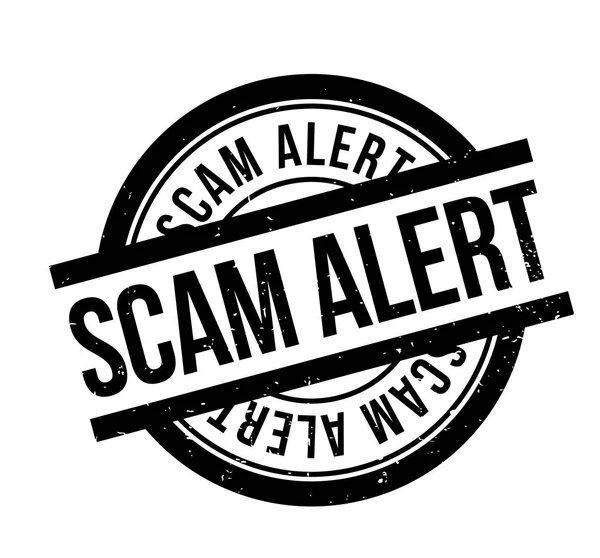 Scam Alert rubber stamp — Stock Vector