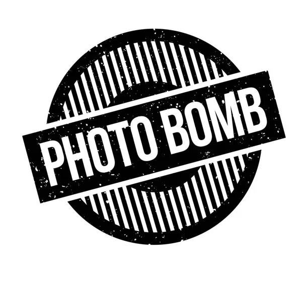 Foto Bomb gummistämpel — Stock vektor