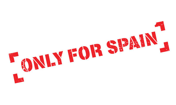 Только для Испании резиновая марка
