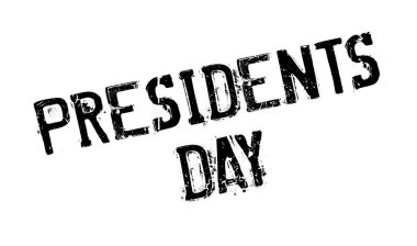 Başkanlar Günü lastik damgası