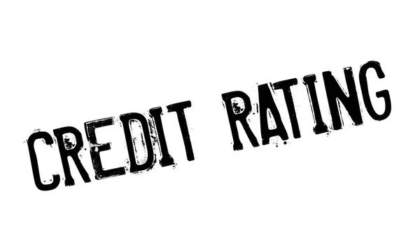 Sello de caucho de calificación crediticia — Vector de stock