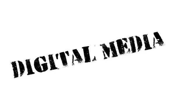 Sello de goma de medios digitales — Vector de stock