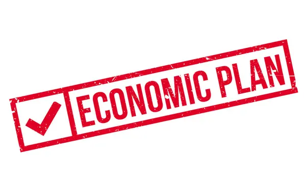 Sello de goma Plan Económico — Archivo Imágenes Vectoriales