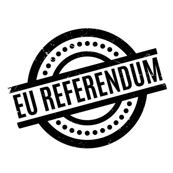 Sello de goma REFERENDUM UE — Vector de stock