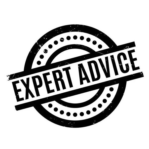 Резиновая марка EXPERT ADVICE — стоковый вектор