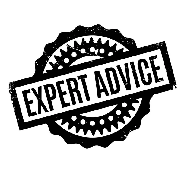 Резиновая марка EXPERT ADVICE — стоковый вектор