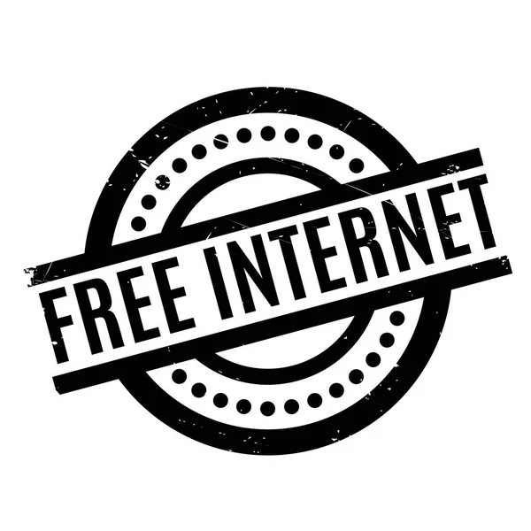Sello de goma de Internet gratis — Vector de stock