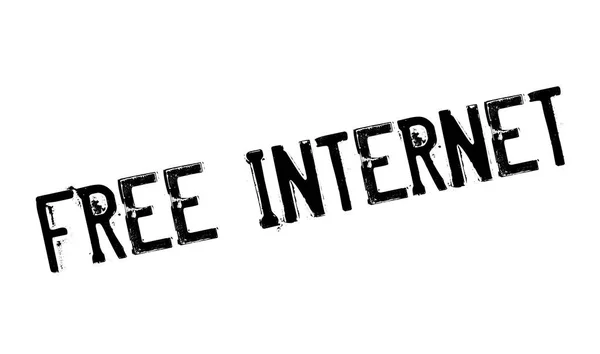 Sello de goma de Internet gratis — Vector de stock