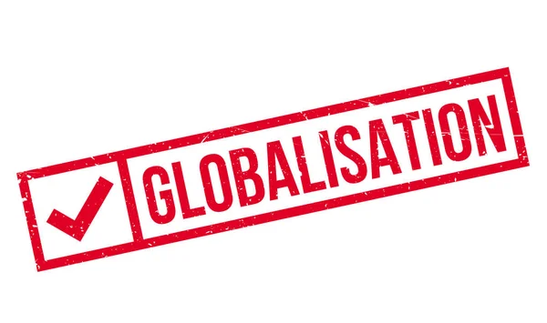 Carimbo de borracha da globalização —  Vetores de Stock