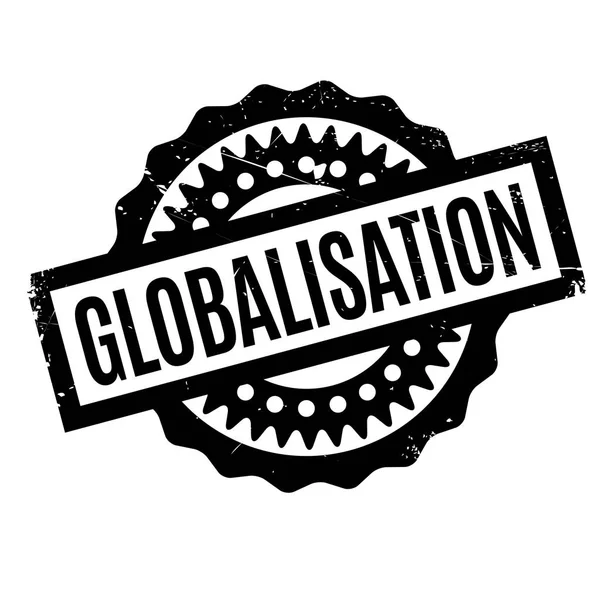 Timbro di gomma della globalizzazione — Vettoriale Stock