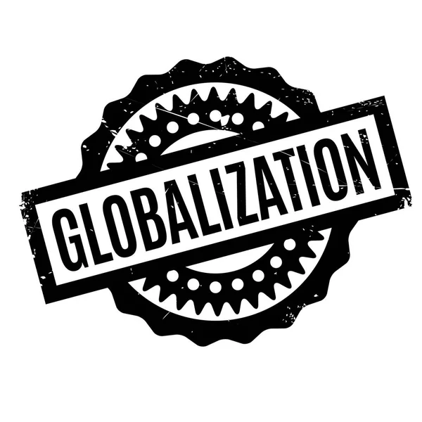 Carimbo de borracha de globalização —  Vetores de Stock