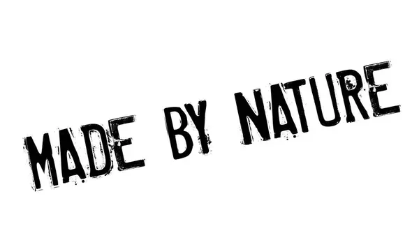 Made By Nature rubber stamp — Stock Vector