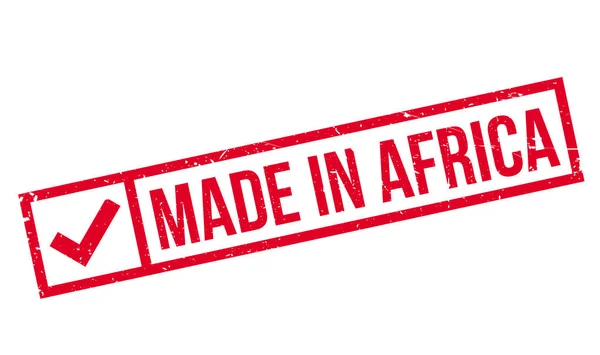 Gemaakt in Afrika rubber stempel — Stockvector