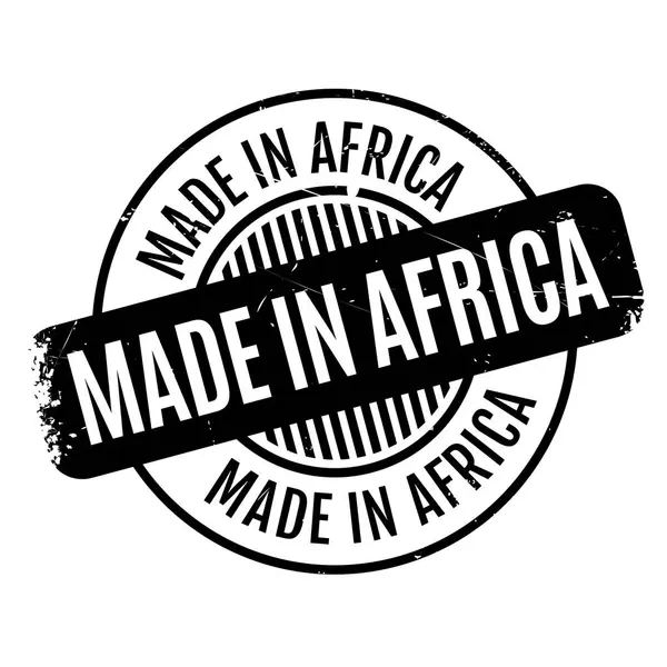 Made In Africa gumibélyegző — Stock Vector