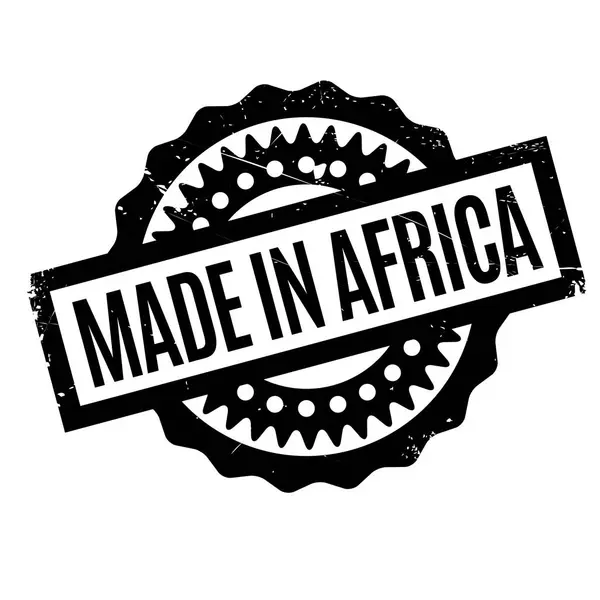 Made In Africa gumibélyegző — Stock Vector