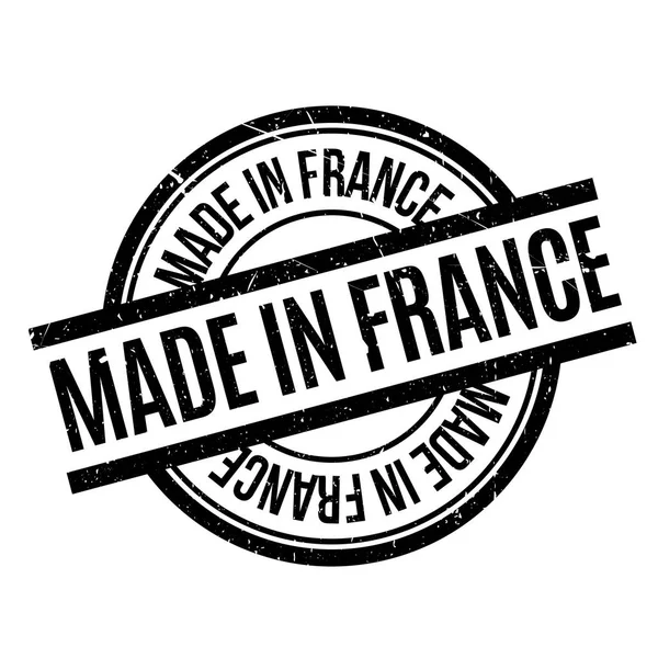 Сделано на французской резиновой марке — стоковый вектор
