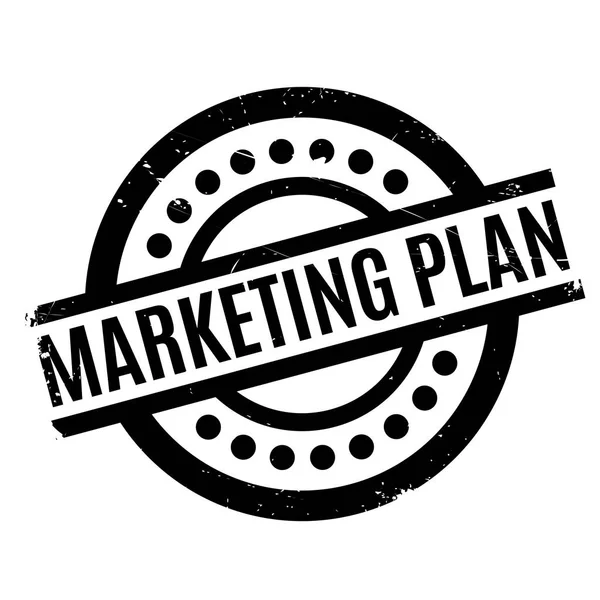 Plan marketingu pieczątka — Wektor stockowy