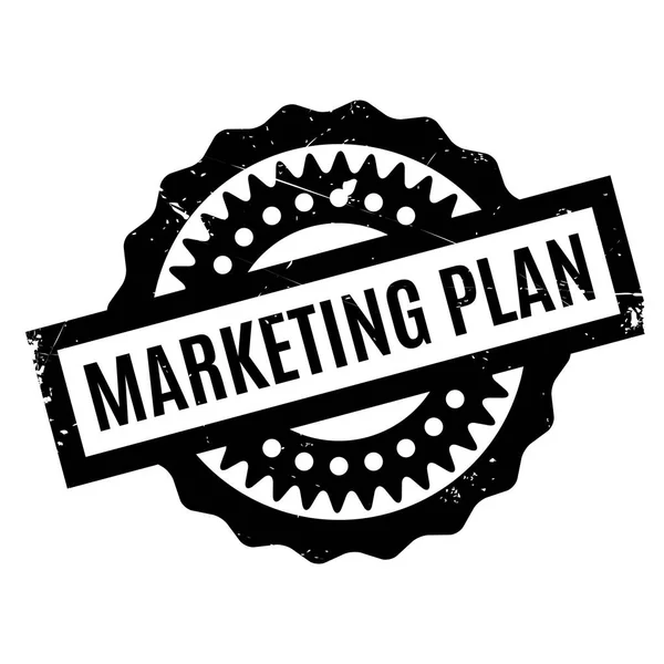 Plan marketingu pieczątka — Wektor stockowy