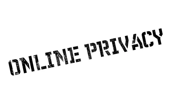 Online Privacy gummistämpel — Stock vektor