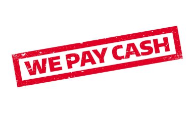 We Pay Cash rubber stamp clipart