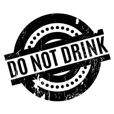 Lastik damgası içmeyin