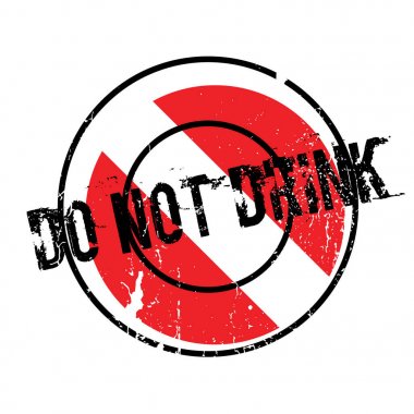 Lastik damgası içmeyin