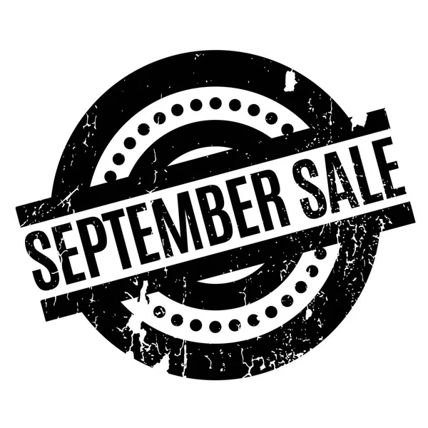 September Sale rubber stamp — Stock Vector